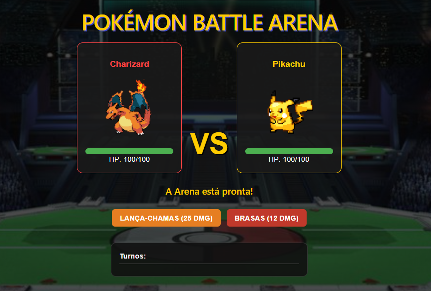 Projeto Pokémon Battle Arena